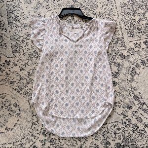 Loft Flutter Sleeve Blouse Size XS